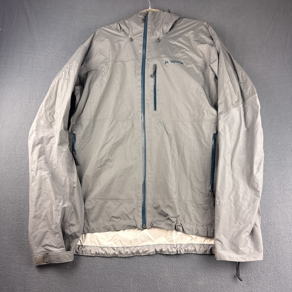 Patagonia Torrentshell Jacket Men's @XL Gray H2No Rain Coat Hooded Full Zip